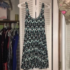 Aeropostale Tribal pattern printed skater dress XS
